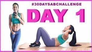 'DAY 1 | 10 Min Ab Routine |#30daysabchallenge | Indian Female Fitness | Yogasini'