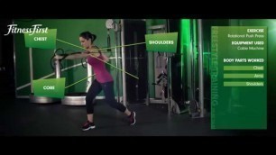 'Fitness First Freestyle exercise - Rotational Push Press - Cable Machine'