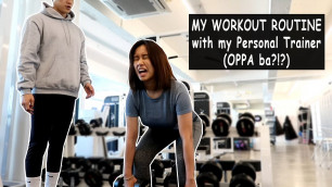 'VLOG#47 MY WORKOUT ROUTINE IN KOREA l TORTURE UPPER BODY WORKOUT WITH MY KOREAN PERSONAL TRAINER'