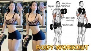 'Asian Female Fitness Teacher | 12 Body Workouts For Women | FEAMLE FITNESS MOTIVATION'