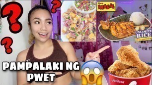 '15 FOODS Pampalaki Ng PWET || Proper Diet || + Pwet TIPS || (FILIPINA FITNESS)'