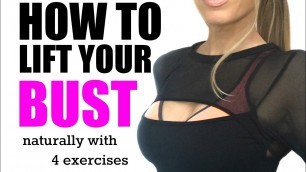 'HOW TO NATURALLY LIFT YOUR BUST - with these 4 moves you can firm, lift and tone. START NOW'