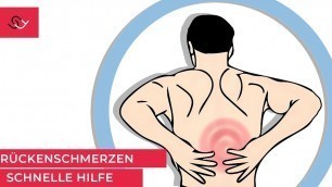 'Erste Hilfe bei Rückenschmerzen im unteren Rücken - 3 Top Übungen'