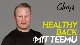 'CLAYS LIVE: Healthy Back mit Teemu'