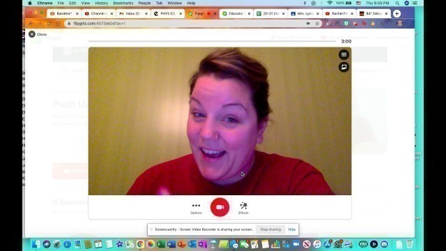 'Push-Up/Sit-Up Fitness Test Flipgrid Screencast'