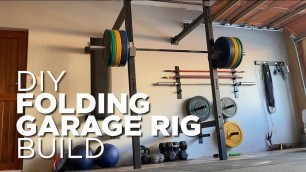 'Folding Home Garage Rack/Gym Build - DIY Squat and Bench Rig'