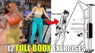 'FULL BODY WORKOUT | 12 Best Exercices For Women | Female Fitness Motivation'