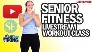 'Full Body Resistance Bands Workout Class For Seniors | Livestream'