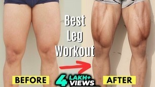 'Best Leg Exercises At Home (No Equipment Workout)'