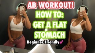 'AB WORKOUT for A FLAT STOMACH (Beginner Friendly) | Planet Fitness'