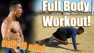 '10 min Full Body Workout for Soccer/Football players! | No equipment needed'