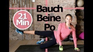 'Bauch Beine Po Training für Zuhause - Ohne Springen - Knieschonend - Schöne Beine, flacher Bauch'