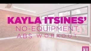 'Kayla Itsines\' No-Equipment Abs Workout'