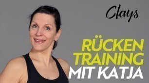 'CLAYS LIVE: Rücken Training mit Katja'