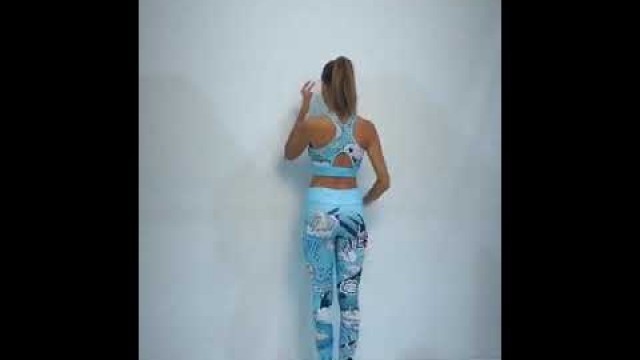 'Cartoon Fitness Bra+Leggings Tracksuit'