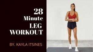 'Kayla Itsines\'s 4-Week No-Equipment Workout Plan: 28-Minute Leg Workout'