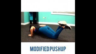 'HOW TO: MODIFIED PUSHUP'