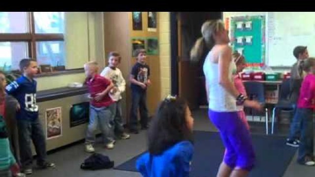 'Floyds Knobs Elementary School Shaun T Fit Kids Club Workout'