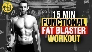 '15min Functional Fat Burning Workout - TRI-BATA - HIIT - Home Fitness - SixPackFactory'