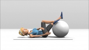 'Rückenübungen mit dem Gymnastikball - Übung 2'