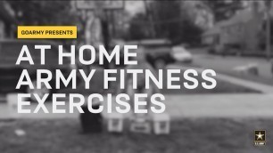 At Home Army Fitness Exercises | GOARMY