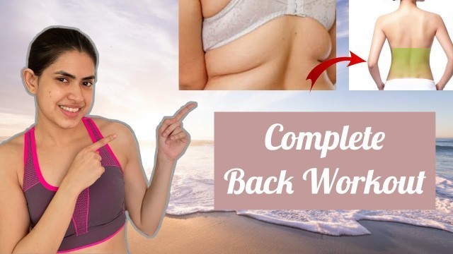 'BACK fat Workout Challenge at home | upper back & lower back fat exercises BURN 