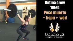 'Rutina 16 feb colossus elite fitness'