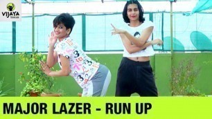 'Zumba Workout On Major Lazer - Run Up |  Zumba Fitness Video | Choreographed By Vijaya & Harsha'