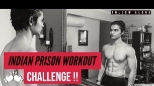 'INDIAN PRISON BURPEE / NAVY SEAL CHALLENGE | HOME WORKOUT | FOLLOW ALONG'