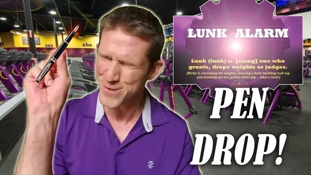 'Lunk Alarm Pen Drop Test at Planet Fitness'