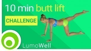 'Butt lift challenge: 10 minute brazilian butt lift workout'