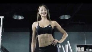 'Korea Fitness Girl\'s   Motivation body in Gym'