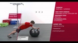 'Fitness First Freestyle exercise - Fitball Superman - Fitball'