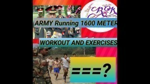 Army running workout startin running and after running exercises