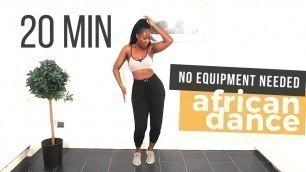 'AFRICAN DANCE WORKOUT 20 min (FUN!!) | Afrifitness | No equipment'