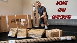 'COMPLETE HOME GYM UNBOXING (REP & ROGUE FITNESS)- Ultimate Garage Gym Ep. 1'