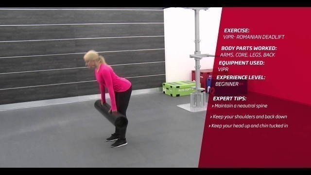 'Fitness First Freestyle exercise - ViPR Romanian Deadlift - ViPR'