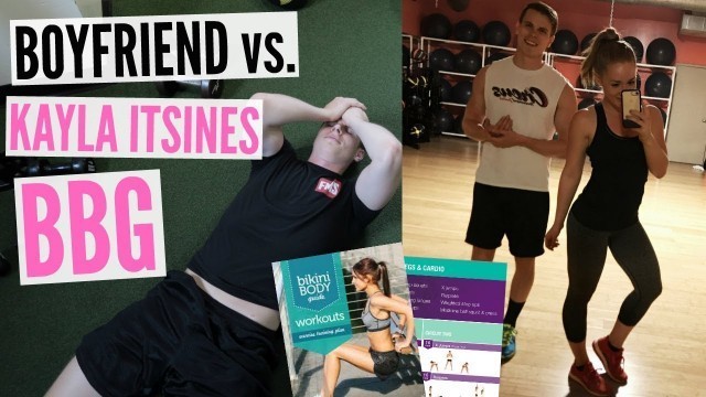 'Boyfriend Attempts Kayla Itsines BBG Workout + Review'