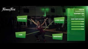 'Fitness First Freestyle exercise - Overhead Squat - ViPR'