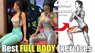 '15 Best Full Body Exercises For Women | FEMALE FITNESS MOTIVATION'