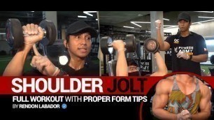 'FULL WORKOUT | BEGINNER |  Shoulder Jolt with proper form tips!'