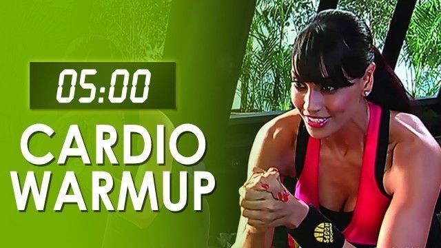 '5 Mins Fat Burner Cardio Warmup - Easy At Home Workout - Bipasha Basu Workout'