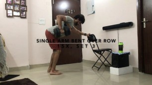 'Back Workout At Home (Using Dumbbells Only) | Akshay Kumar'