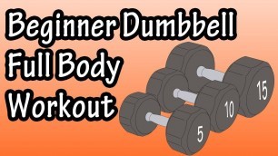 'Dumbbell Full Body Workout For Beginners - Dumbbell Workout Exercises For Beginners'