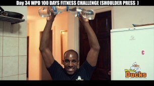 'Day 34 WPD 100 DAYS FITNESS CHALLENGE SHOULDER PRESS'