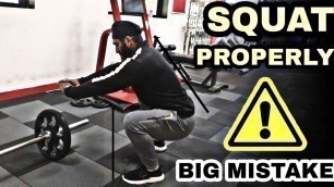 'Squats Properly kaise Karen ⚠️ [ Right Form of Doing Squats ] @Fitness Fighters'