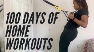 'Workout From Home|100 Days of Fitness| Day 1'