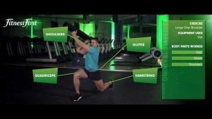 'Fitness First Freestyle exercise - Lunge Over Shoulder - ViPR'