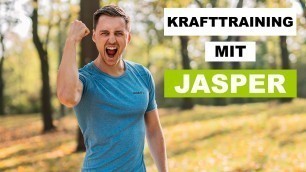'KRAFTTRAINING für ZUHAUSE mit Jasper Caven | Trainiere mit mir!'