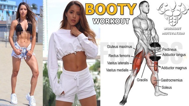 'BOOTY WORKOUT | 7 BEST EXERCISES FOR WOMEN | FEMALE FITNESS MOTIVATION'